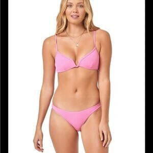 L Space Helena Camacho Pink Bikini Top